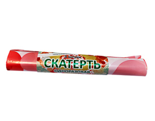 Скатерть 110*180 ПВД 35мкм шарики 3шт.в рул. 1*35,