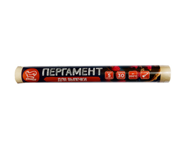 Пергамент д/выпечки 30см*5м 1*60 Pekarrini РУ без силикона