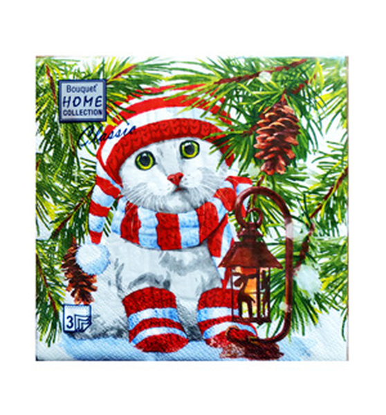 Салфетки 20л НГ 3х.сл" Home Cllection Classic" в асс.1/12