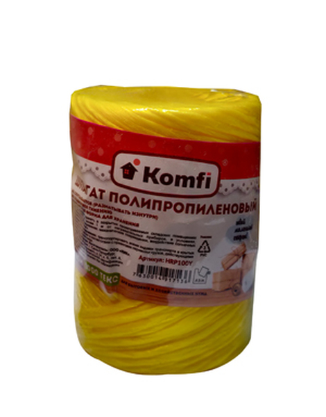 Шпагат 1000 текс 100м полипропилен. желт 1*60
