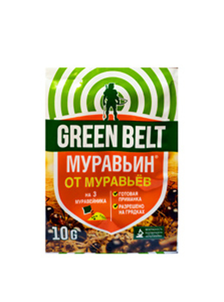 Муравьин 10гр. (от садовых муравьев) диазидон, пакет