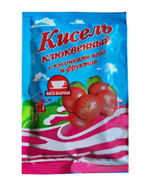 Кисель с кусочками ягод в асс. 30гр. 1/25 Ижевск