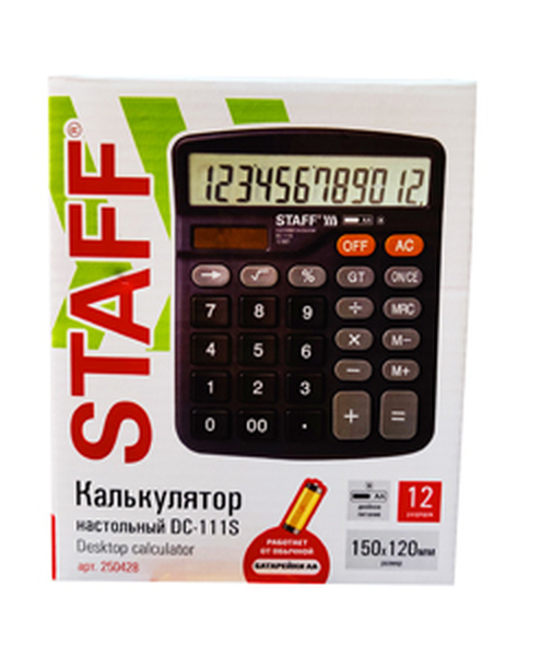 Калькулятор настольн.12 рарз. Staff 416
