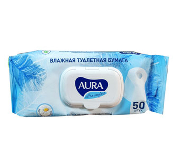 Влажная туал.бумага 50 шт с крышкой 1/32
