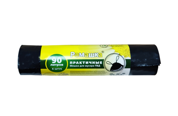 Мешки мус.  90 л Стандарт 1/6*15