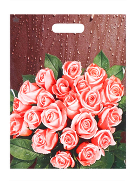 Розы после дождя 38*45 60мкм 1/50*500 пак.пр/р