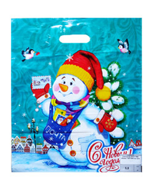 Снеговичек 40*47 ПВД (45мкм) 1/50*500 пак.пр/р.