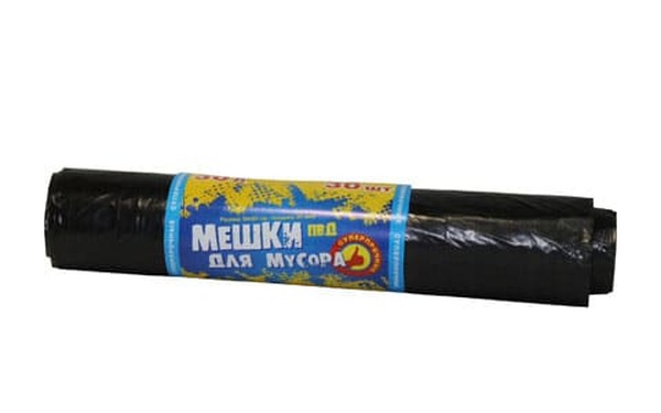 Мешки мус.  30л. ПВД 30мкр 1/30*25 Омск